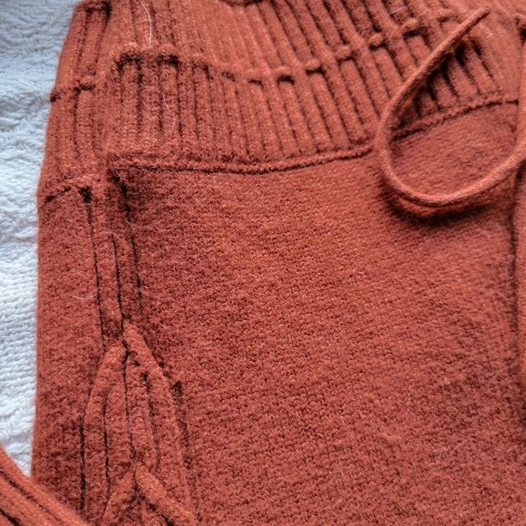 The Free People Emmaline Long Sleeve Sweater Dress in Cinnamon - Picture 13 of 13